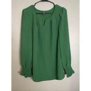 Yzeggo Green Keyhole Long Sleeve Elastic Cuff Size Large NWOT